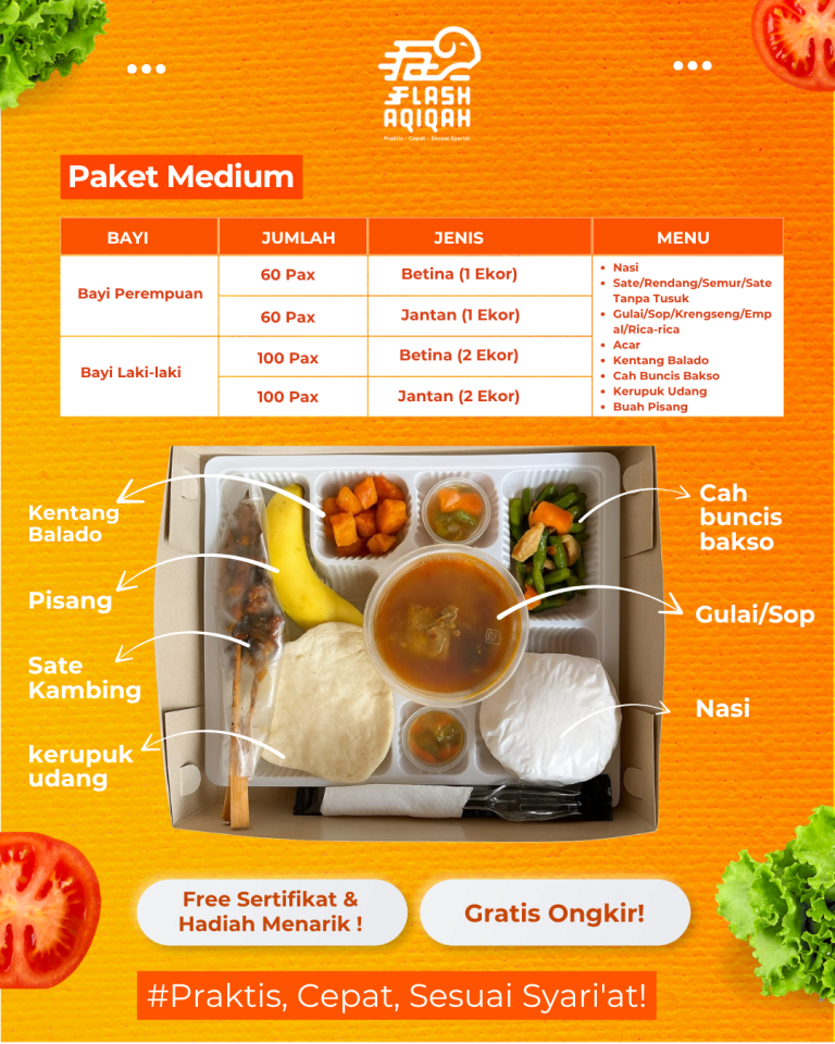 Aqiqah Paket Medium | Flash Aqiqah | Aqiqah Jakarta